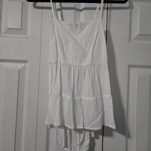 American Eagle Outfitters White Textured Top